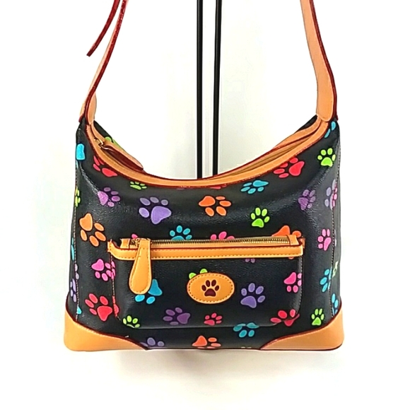 NWOT PAW PRINT SATCHEL BAG THE ANIMAL RESCUE SITE CLASSIC STYLE MEDIUM - Picture 5 of 9